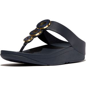 FITFLOP Fino Resin-Hoop Leather Toe-Post Sandals (IB8)