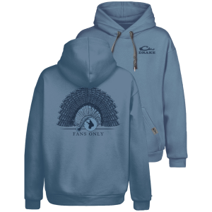 DRAKE Men's Fans Only Graphic Blue Shadow Hoodie (DS1658)