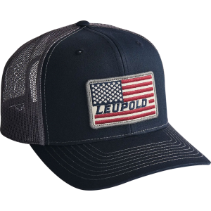 LEUPOLD High Profile Flag Navy/Gray Trucker Cap (186790)