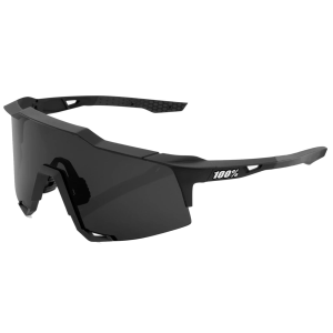 100% Speedcraft Soft Tact Black/Smoke Lens Sunglasses (60007-00001)