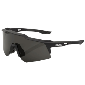 100% Speedcraft XS Soft Tact Black/Smoke Lens Sunglasses (60009-00000)