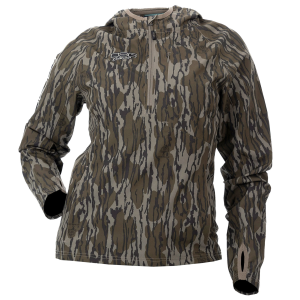 DOING SOMETHING GREAT Women's Bexley 3.0 Uninsulated Lightweight Mossy Oak Bottomland Original Hunting Pullover (55118-par)