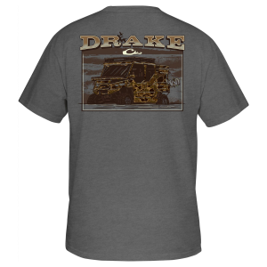 Drake DRAKE Mud Buggy T SS Graphite Heather Shirt (DT0293-GPH) - $29.99 at gritroutdoors.com