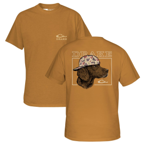 Drake DRAKE Back Cap Lab T SS Honey Mustard Shirt (DT0310-HYM) - $29.99 at gritroutdoors.com