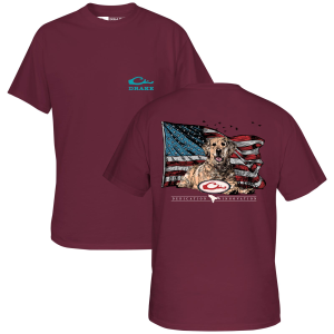 Drake DRAKE Americana Lab T SS Tawny Port Shirt (DT0311-TWP) - $29.99 at gritroutdoors.com