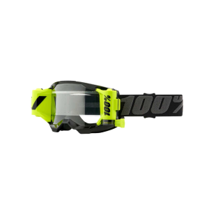 100% 100% Strata 2 ForeCast Black/Clear Lens Motocross Goggles (50029-00002) - $64.95 at gritroutdoors.com