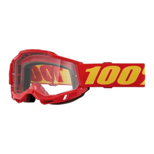 100% 100% Accuri 2 Red/Clear Lens Motocross Protective Goggles (50013-00042) - $49.95 at gritroutdoors.com