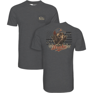 Drake DRAKE Waterfowl Blackout Lab Flag T-Shirt (DT9878) - $34.99 at gritroutdoors.com