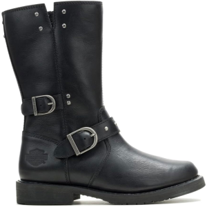 Harley-Davidson HARLEY-DAVIDSON Women's Addie Buckle Black Motorcycle Boots (D84857) - $189.95 at gritroutdoors.com