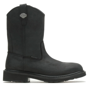 HARLEY-DAVIDSON Men's Altman Composite Toe Black Waterproof Work Boots (D93563)