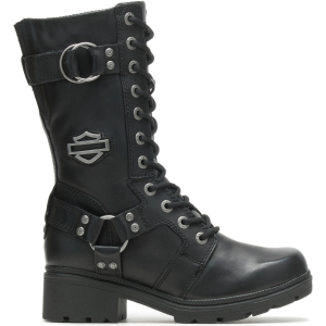 HARLEY-DAVIDSON Women's Eda Black Boots (D83736)