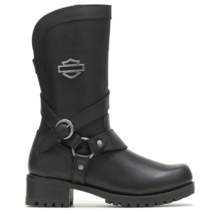 HARLEY-DAVIDSON Women's Amber Black Riding Boots (D85514)