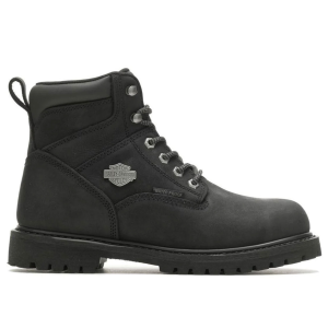 HARLEY-DAVIDSON Men's Gavern Black Waterproof Work Boots (D93565)