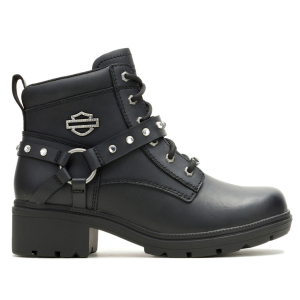 HARLEY-DAVIDSON Women's Tegan Glam Black Riding Boots (D84862)