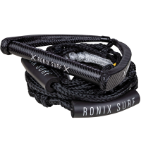 RONIX Spinner Synthetic Surf Rope with 10in Handle with 30ft 9-Section Carbon Rope (216150)