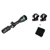 VORTEX Crossfire II 3-9x40mm Dead-Hold-BDC Reticle 1in Riflescope with Hunter 1in Scope Rings and Microfiber Cleaning Cloth (VOR-DBK-04-BDC+RING-H+121-53-BCA+MF)