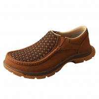 TWISTED X Men's Slip-On Oblique Toe Clay/Cocoa Casual Shoe (MFS0002)