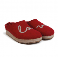 HAFLINGER Women's Grizzly Lovely Arch Support Wool Clogs (731073)