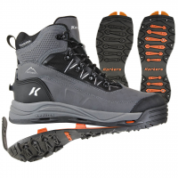 KORKERS Mens Verglas Ridge Gray Boot with SnowTrac and IceTrac Soles (OB9320GY)