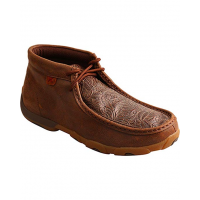 TWISTED X Womens Driving Brown/Brown Print Moccasins (WDM0079)