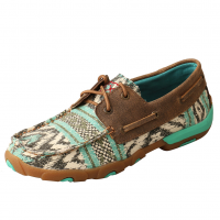 TWISTED X Women's Boat Shoe Multi/Bomber Driving Moccasins (WDM0133)