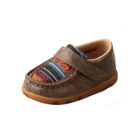 TWISTED X Infant Driving Bomber/Multi Serape Moccasins (ICA0004)