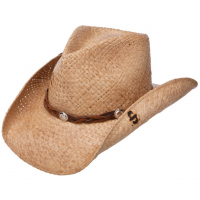STETSON Comstock Natural/Brown Straw Hat (SSCMST-40348R)