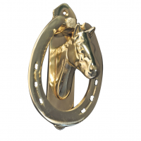 INTREPID INTERNATIONAL Solid Brass Horse Head Door Knocker (247391)