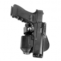 FOBUS fits Glock 19,23,32,S&W 99 Compact,S&W M&P Compact Left Hand Tactical Speed Paddle with Light or Laser Holster (GLT19LH)