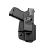 GRITR IWB Kydex Right/Left Hand Gun Holster Compatible with Glock 43 (G43x/G48) with 1.5" Belt Clip, Open Bottom, Optic Cut, Adjustable Retention