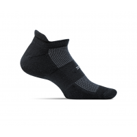 FEETURES HP Ultra Light Unisex Black Running Socks (FA5501)