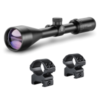 HAWKE Vantage 3-9x50 1in 30/30 Reticle Riflescope with Match Mount 1in Medium Weaver Scope Rings (14130+22113)