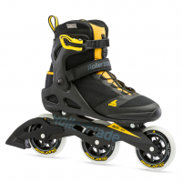 ROLLERBLADE Men's Macroblade 100 3WD Black/Safron Yellow Fitness Inline Skate (07100200S25)