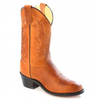 OLD WEST Kid's (Big Kid) Round Toe Tan Canyon Western Boot (CCY1129G)