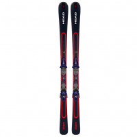 HEAD Unisex Shape e.V5 AMT-PR Dark Blue/Red Skis with PR 11 GW Dark Blue Binding