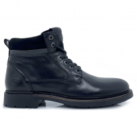 PAJAR Mele Front Lace Leather/Suede Black Boot (PDPAB00611.01-BLACK)