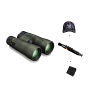 VORTEX Viper HD 10x50mm Binocular with Lens Cleaning Pen, Logo Black Camo Hat and Microfiber Cleaning Cloth