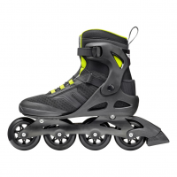 ROLLERBLADE Men's Macroblade 84 Boa Black and Lime Roller Skates (073706001A1)