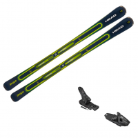 HEAD Unisex Shape e-V8 149cm Ski with Tyrolia Protector PR 11GW 85mm Alpine Ski Bindings (315222-149+114508)