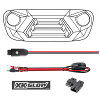 XKGLOW XKCHROME LED Grill Kit for Jeep Wrangler JL and Gladiator JT (XK-GRILL-JL1)