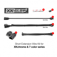 XKGLOW Motorcycle Extension Wire Kit For XKchrome And 7 Color Add On (XK-4P-WIRE-KIT-MOTO)