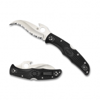 SPYDERCO Matriarch 2 Lightweight 3.57in Emerson Opener Black Knife (C12SBK2W)