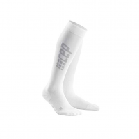 CEP Men's Running White/Grey Ultralight Compression Socks (WP558C2)
