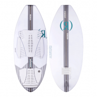 RONIX Flyweight Pro Skimmer Glacier White/Carbon/Aqua Wakesurf