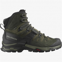 SALOMON Men's Quest 4 Gore-Tex Olive Night/Peat/Safari Hiking Boots (L41292500)