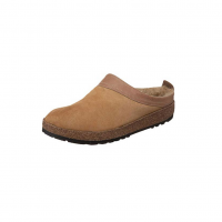 HAFLINGER Women's Snowbird Arch Support Shearling Leather Clogs