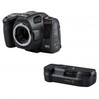 BLACKMAGIC DESIGN Pocket Cinema Camera 6K Pro with BLACKMAGIC DESIGN Pocket Camera Battery Pro Grip