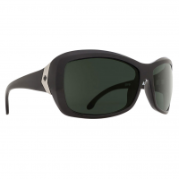 SPY OPTIC Farrah Sunglasses with Black Frame and Happy Gray Green Polar Lens (673011038864)