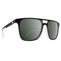 SPY OPTIC Czar Sunglasses with Whitewall Frame and Happy Gray Green with Platinum Spectra Mirror Lens (673526209790)