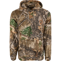 DRAKE Men's Midweight Storm Front Fleece Mossy Oak Bottomland Hoodie (DNT4085-006)